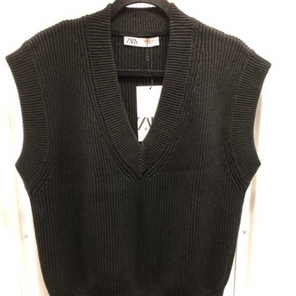 ZARA, Prem Quality Knit Vest, M, NWT - Picture 1 of 7